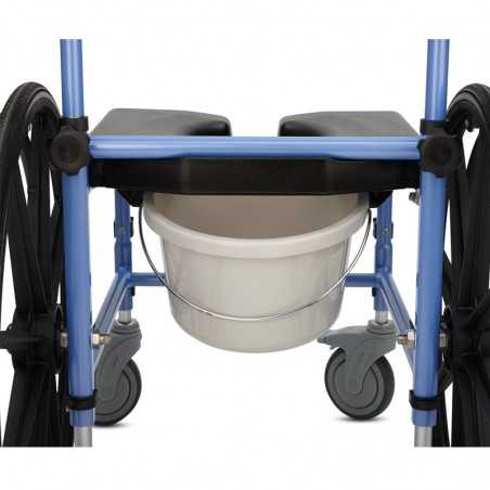 Silla de ruedas grandes para ducha inodoro TS Aqua 