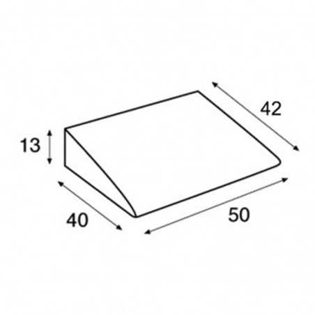 Cojín Cuña para camilla 40x50x13 cm