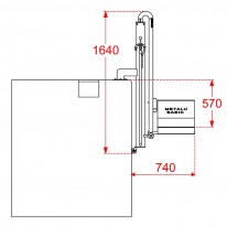 Grúa de Piscina Metalu Basic