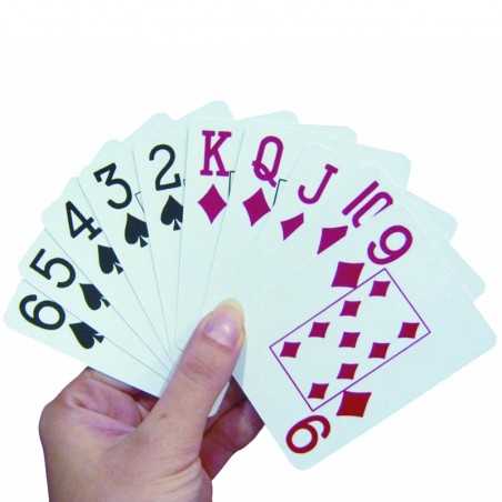 Cartas de Póker con Numeración Grande