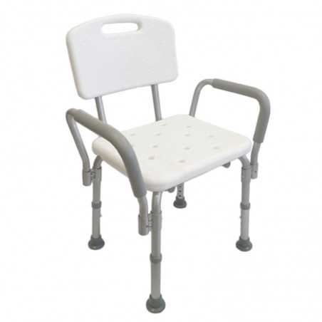 Silla para la ducha de Aluminio con Brazos