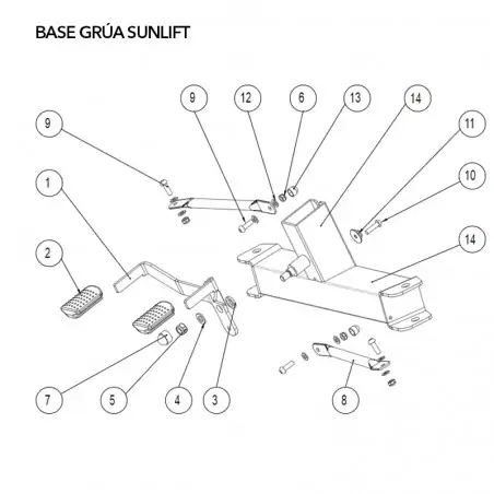 Repuestos grúa Sunlift