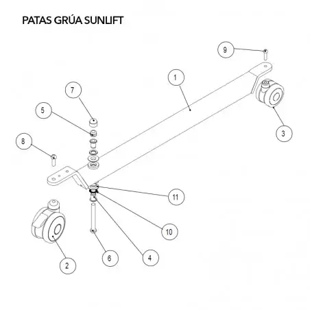 Repuestos grúa Sunlift