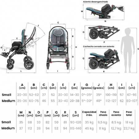 Silla De Paseo Infantil Basculante Bug