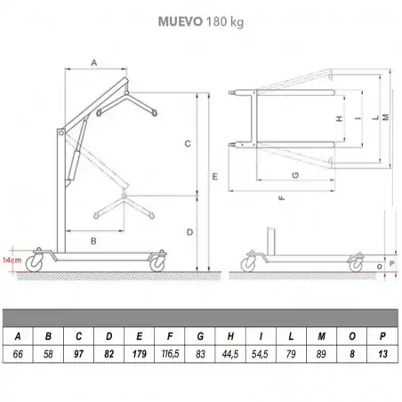 Grúa de Traslado Hidráulica Muevo