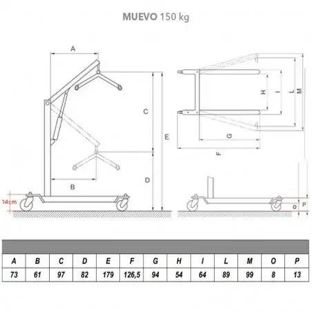 Grúa de Traslado Hidráulica Muevo