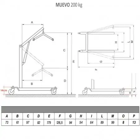 Grúa Eléctrica de Traslado Muevo