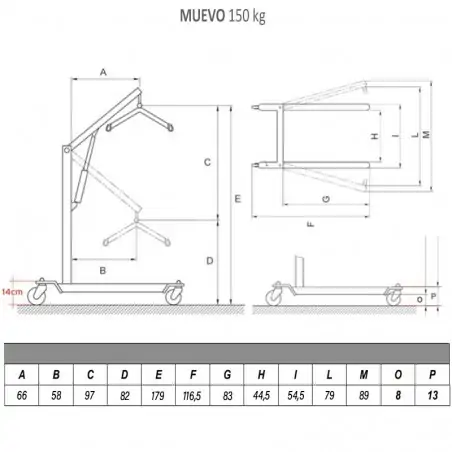 Grúa Eléctrica de Traslado Muevo