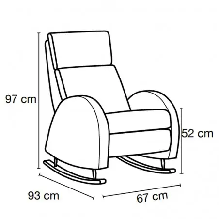 Mecedora para Lactancia con Balancín Gala