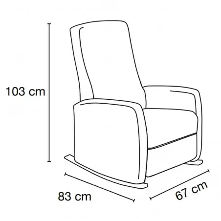 Sillón Mecedora Cómodo Victoria