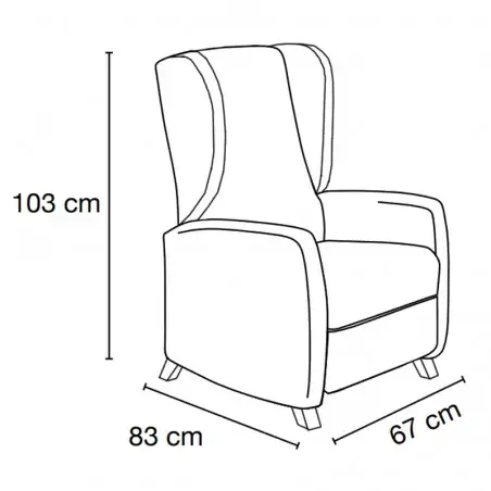 Sillón Orejero Cómodo Estela