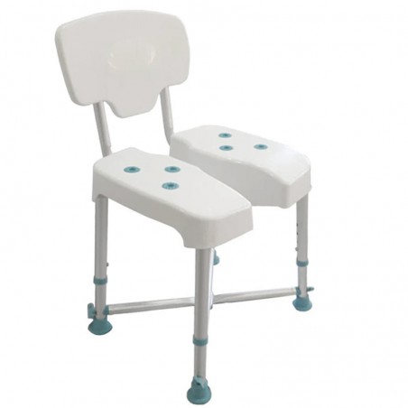 Silla de Baño XL con Asiento Abierto