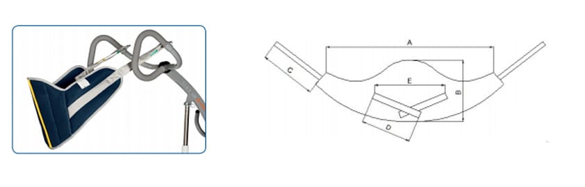 Tallas arnés dorsal