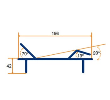 Medidas y angulos Cama articulada Nules