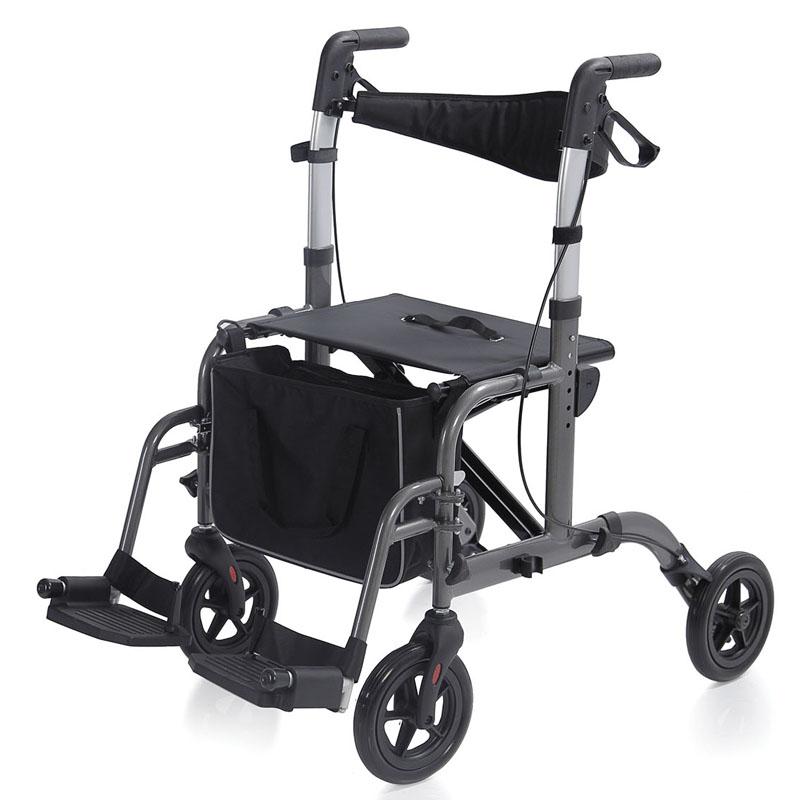 Rollator de aluminio con silla